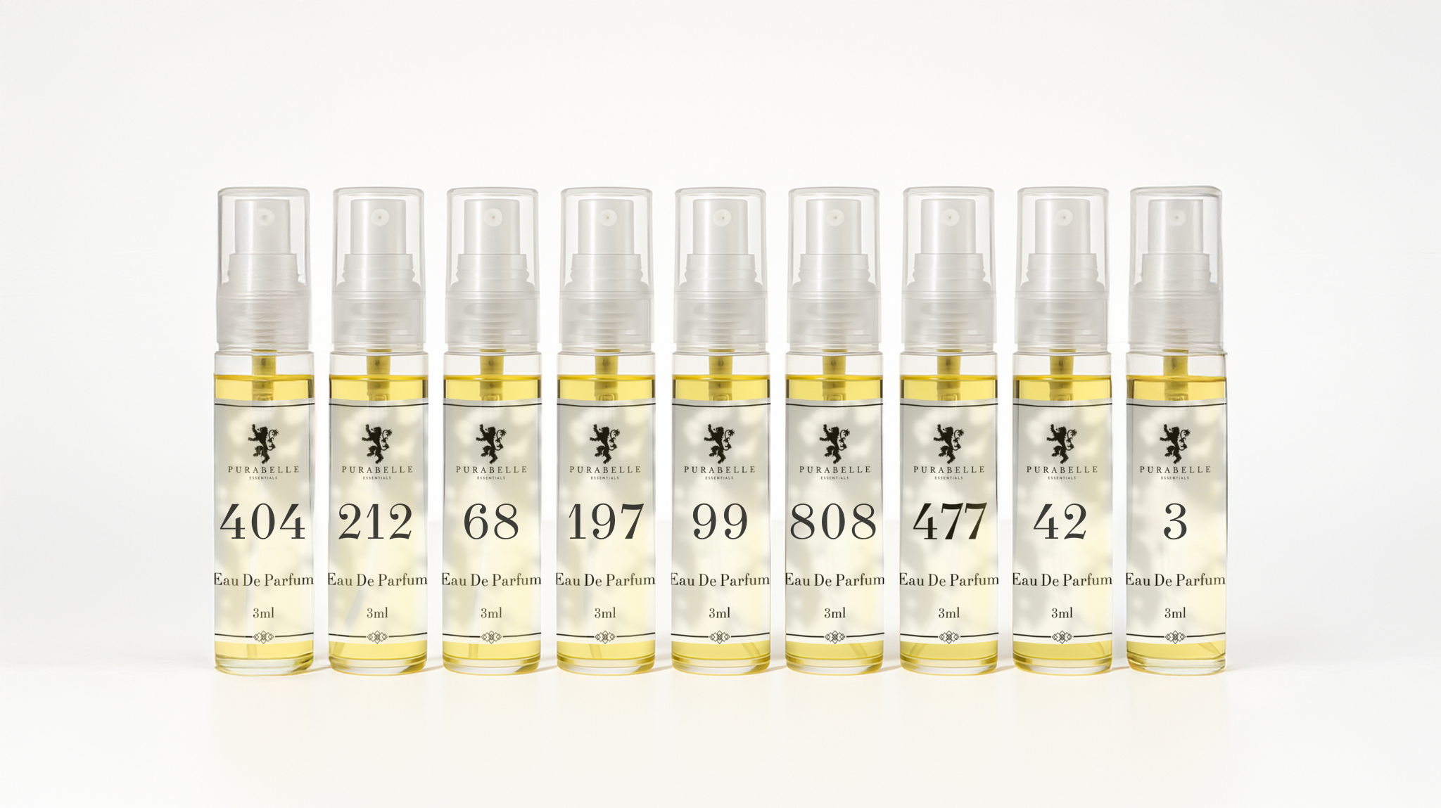 Provpaket – valfria 9 x 3 ml parfymer